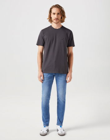BARBATI - Wrangler Tricou Gri Deschis Regular Barbati