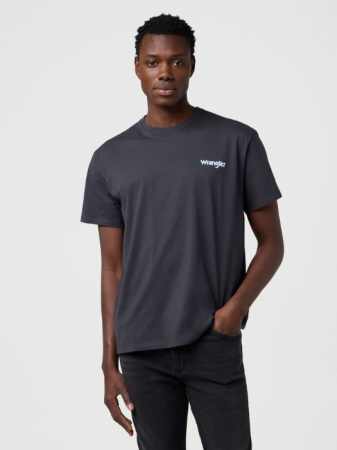 BARBATI - Wrangler Tricou Gri Inchis Vintage Barbati