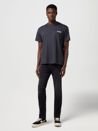 BARBATI - Wrangler Tricou Gri Inchis Vintage Barbati