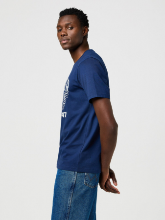 Tricouri si Polo - Wrangler Tricou Navy Regular Barbati