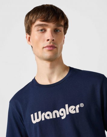 BARBATI - Wrangler Tricou Regular Blue Barbati