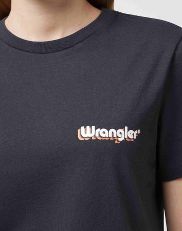 ОДЕЖДА - Wrangler Женская Футболка Чёрная Regular