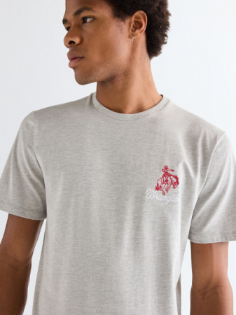 BARBATI - Wrangler Tricou Gri Deschis Regular Barbati