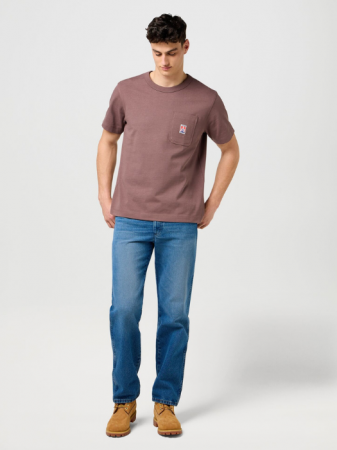 Tricouri si Polo - Wrangler Tricou Lila Relaxed Barbati