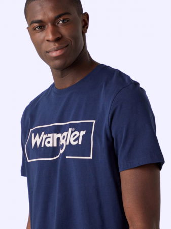ОДЕЖДА - Wrangler Мужская Футболка Темно-Синяя Regular