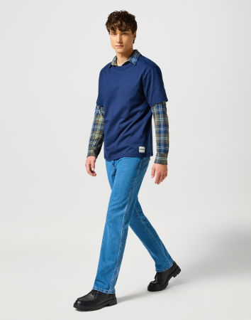 Wrangler Мужская Футболка Темно-Синяя Relaxed [3]