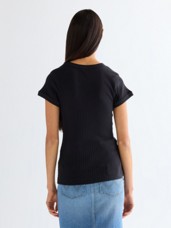 FEMEI - Wrangler Tricou Negru Slim Femei