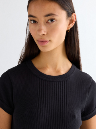 FEMEI - Wrangler Tricou Negru Slim Femei