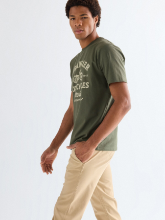 BARBATI - Wrangler Tricou Haki Regular Barbati