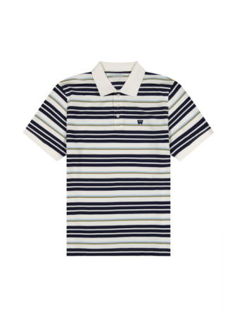 Wrangler Футболка-Поло Alb/Navy Regular [5]