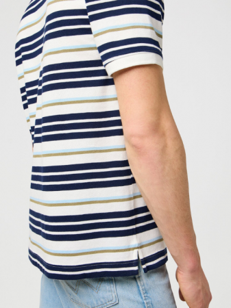 ОДЕЖДА - Wrangler Футболка-Поло Alb/Navy Regular