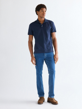 МУЖЧИНЫ - Wrangler Мужская Футболка-Поло Темно-Синяя Regular