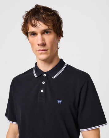 IMBRACAMINTE - Wrangler Tricou Polo Negru Regular Barbati