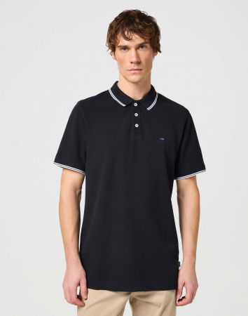 Tricouri si Polo - Wrangler Tricou Polo Negru Regular Barbati