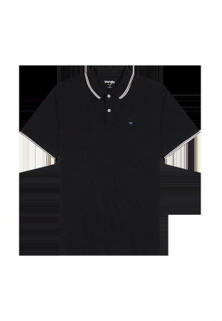 Wrangler Tricou Polo Negru Regular Barbati [4]