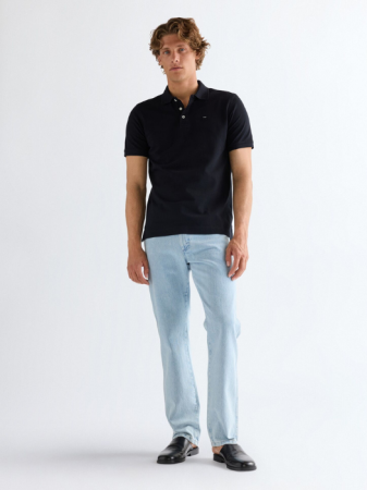 BARBATI - Wrangler Tricou Polo Negru Regular Barbati