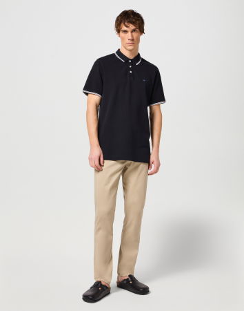 Tricouri si Polo - Wrangler Tricou Polo Negru Regular Barbati