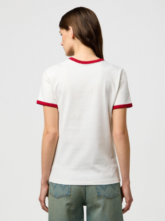 FEMEI - Wrangler Tricou Alb Slim Femei