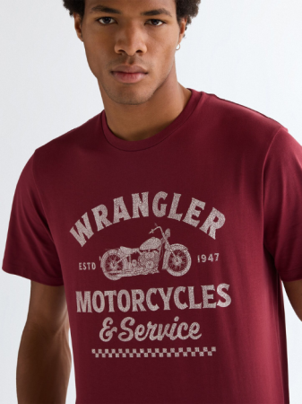 BARBATI - Wrangler Tricou Rosu Regular Barbati
