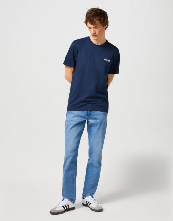 BARBATI - Wrangler Tricou (Set) Navy/Negru Regular Barbati