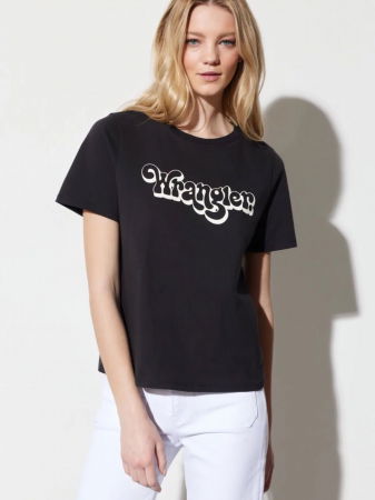 Футболки и Топы - Wrangler Женская Футболка Чёрная Regular
