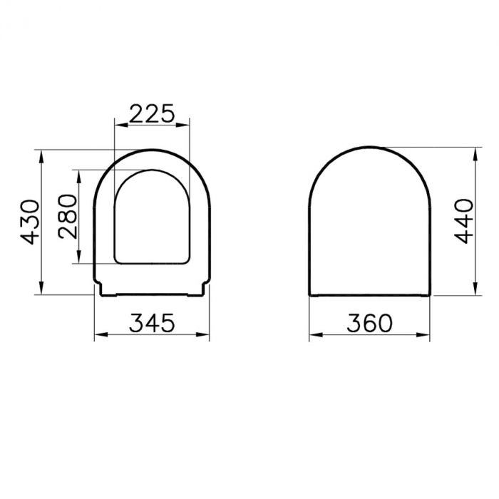 Capac WC inchidere lenta soft close, functie de eliberare rapida | 94-003R009 [2]