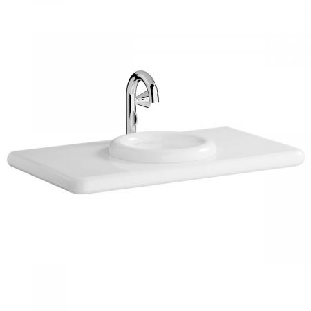 Mobilier de baie - Blat ceramica baie, compatibil cu lavoare / chiuvete 7311 si 7312, cu decupaj pentru lavoar, cu orificiu pentru baterie 100cm | 7310B403-1826