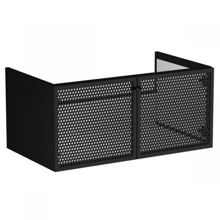 Unitati lavoar - Unitate de baza lavoar baie cu metal mesh usi, compatibil cu blat ceramica baie 7310, suspendat 100cm | 66740