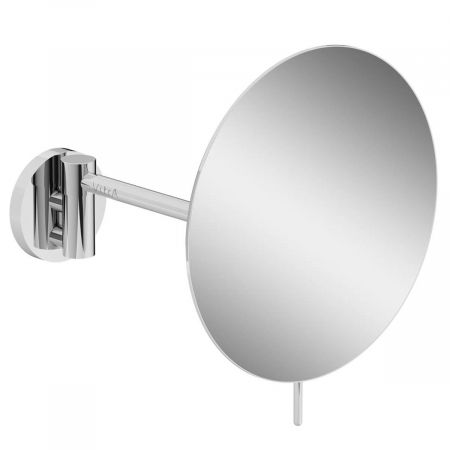 Mobilier de baie - Oglinda rotunda baie pentru machiaj, barbierit, chrom, montat pe perete | A44895