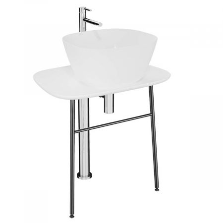 Unitati lavoar - freestanding Unitate de baza lavoar baie, 70cm, low, alb | 64049