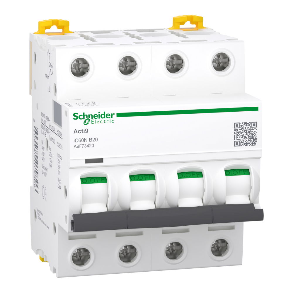 Siguranta Automata 4 Poli, 20A , A9F73420, Schneider Electric [1]