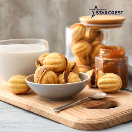 Aparat pentru preparat forme de nuci STARCREST SNM-4024BX, 24 forme, 1400W, Indicator luminos, Placi antiaderente, Negru/Inox [4]