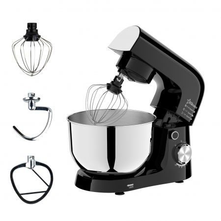 Electrocasnice Mici - Robot de bucatarie STARCREST SKM-1015BK, 1500 W, Bol 4.5 L Inox, 5 Accesorii, 10 Viteze + Pulse, Negru