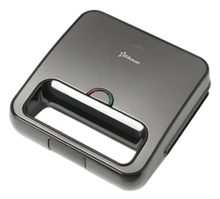 Electrocasnice Mici - Sandwich-maker Grill Panini STARCREST SSM-2130IX,  750 W,  Indicatar LED, Finisaj Premium Dark Inox