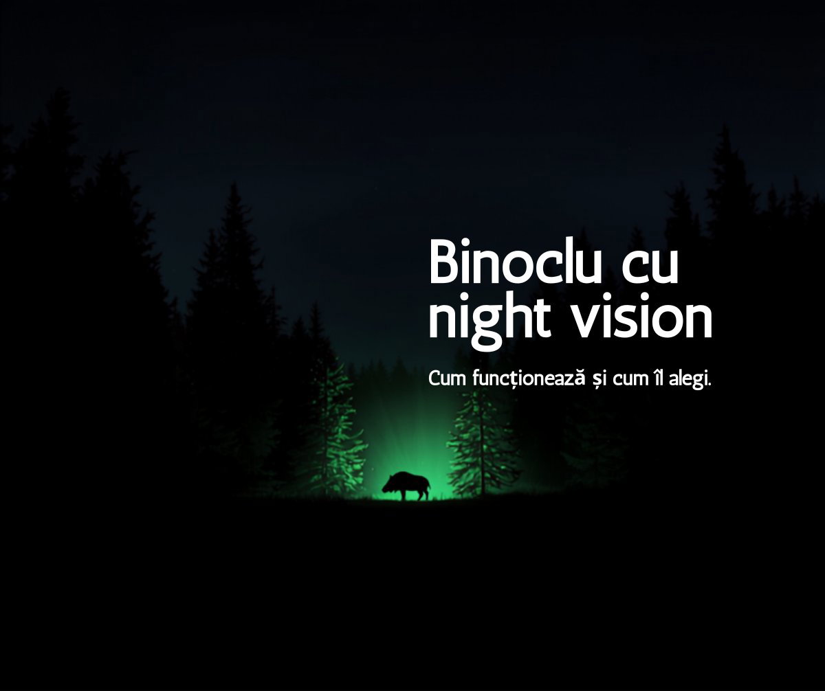Binoclu cu night vision: cum funcționează, cât vede noaptea și cum îl alegi
