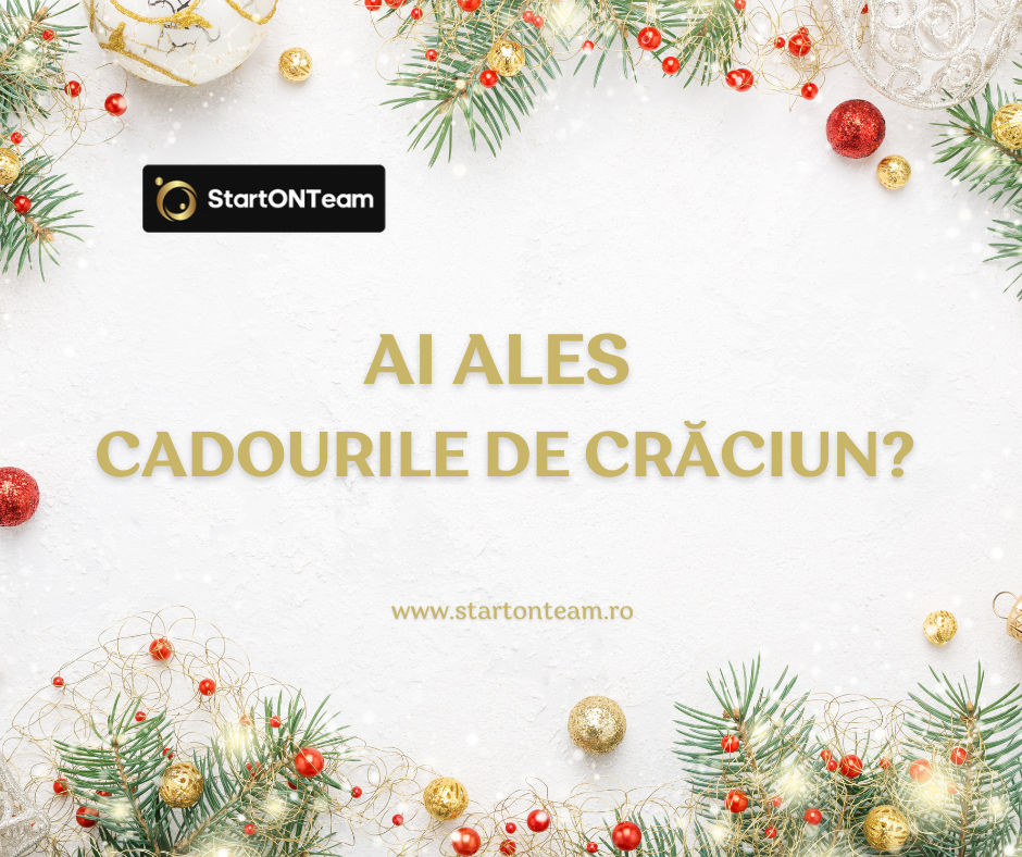 TOP 3 idei de cadouri de Crăciun de la StartONTeam