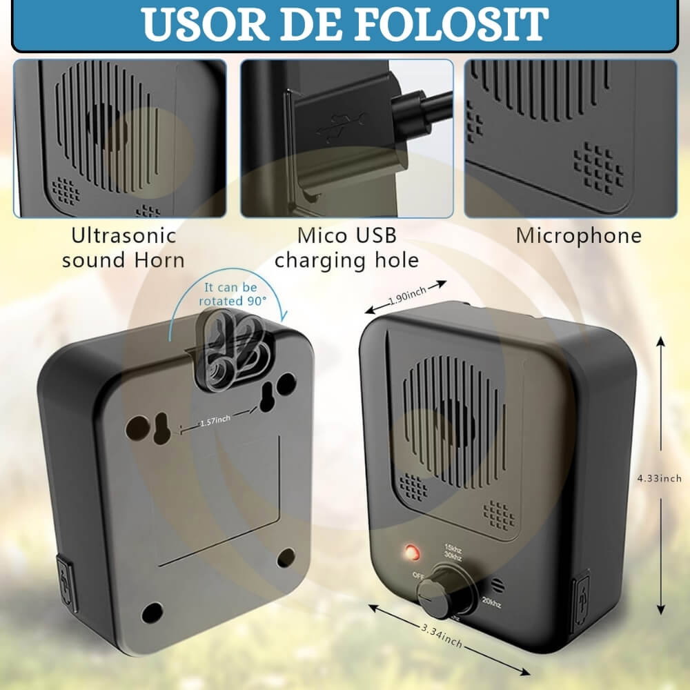 Aparat Antilatrat Ultrasunete 15m – 3 Nivele [9]