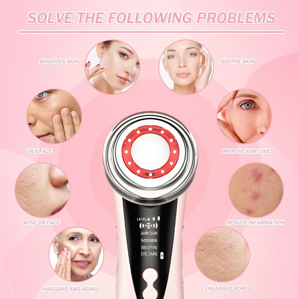 Aparat Electric Multifunctional pentru Masaj Facial, Lifting [24]