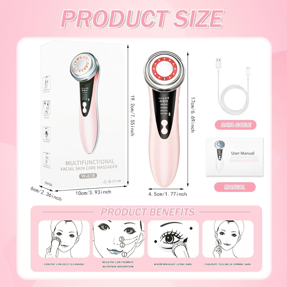Aparat Electric Multifunctional pentru Masaj Facial, Lifting [20]