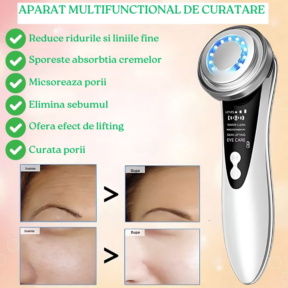 Aparat Electric Multifunctional pentru Masaj Facial, Lifting [3]