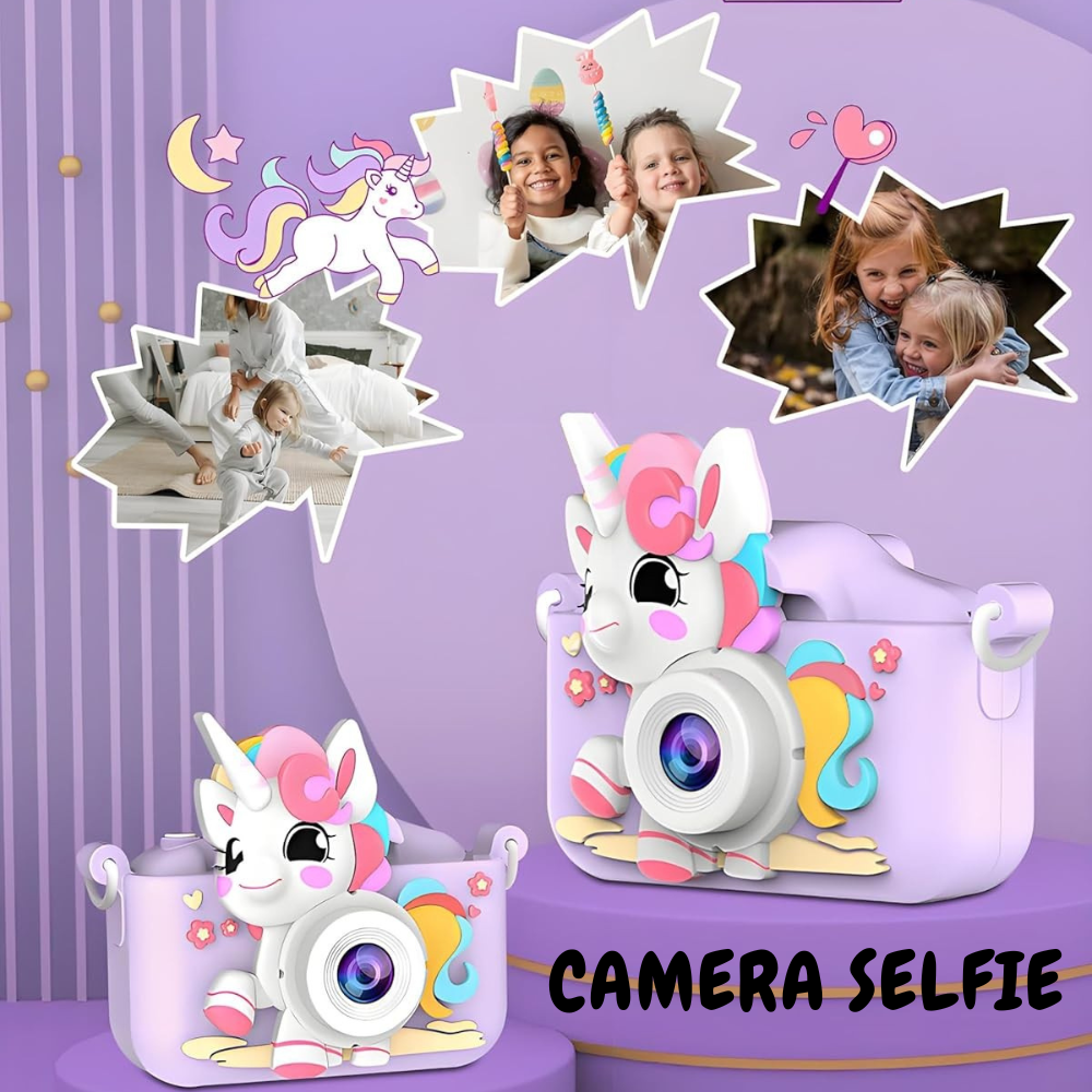 Aparat Foto Copii Unicorn Cameră Selfie 48MP Full HD [8]