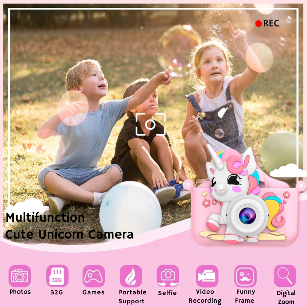 Aparat Foto Copii Unicorn Cameră Selfie 48MP Full HD [16]