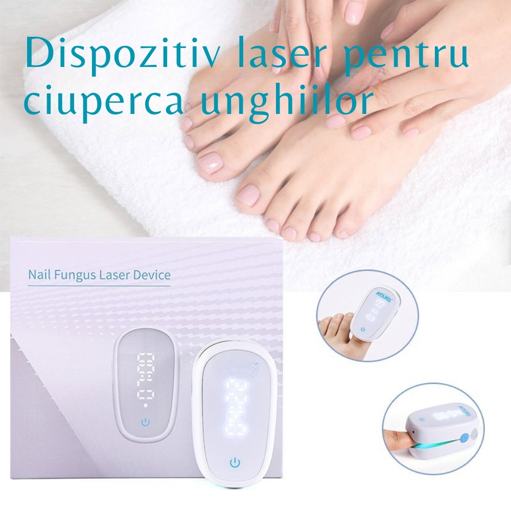 Aparat cu Laser pentru Indepartarea Onicomicozei si Tratarea Ciupercilor de Unghii, Portabil, Reancarcabil, Alb [16]