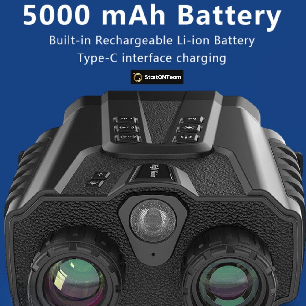 Binoclu Profesional cu Night Vision Digital, Vedere în Noapte până la 300m, Ecran LCD, Verde sau Negru [7]