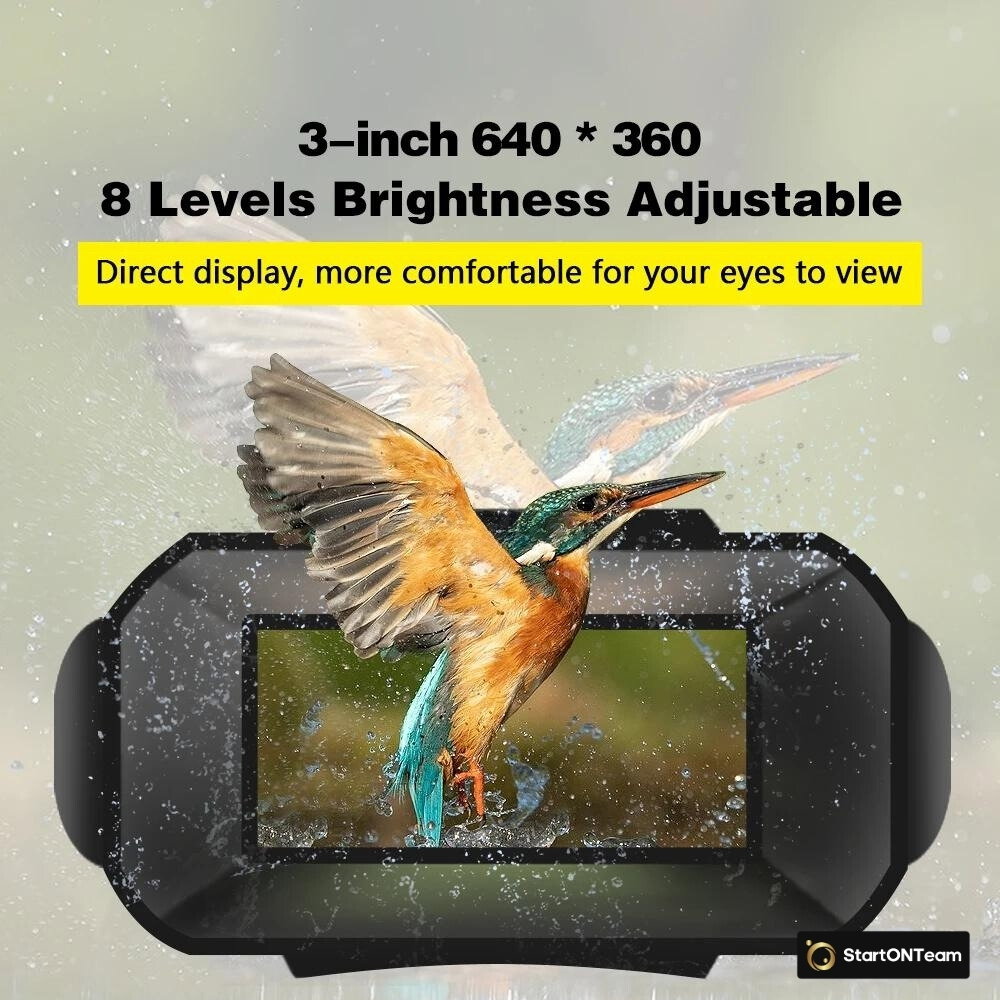 Binoclu Profesional cu Night Vision Digital, Vedere în Noapte până la 300m, Ecran LCD, Verde sau Negru [3]