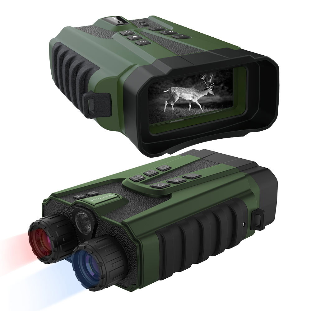 Binoclu Profesional cu Night Vision Digital, Vedere în Noapte până la 300m, Ecran LCD, Verde sau Negru [2]