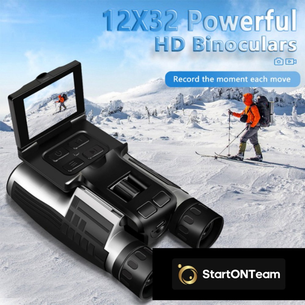 Binoclu Profesional Digital de Vânătoare, Zoom 12X, Ecran LCD 2.4” pentru Observații Clare [17]