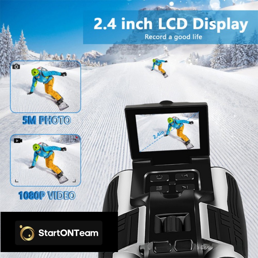 Binoclu Profesional Digital de Vânătoare, Zoom 12X, Ecran LCD 2.4” pentru Observații Clare [18]