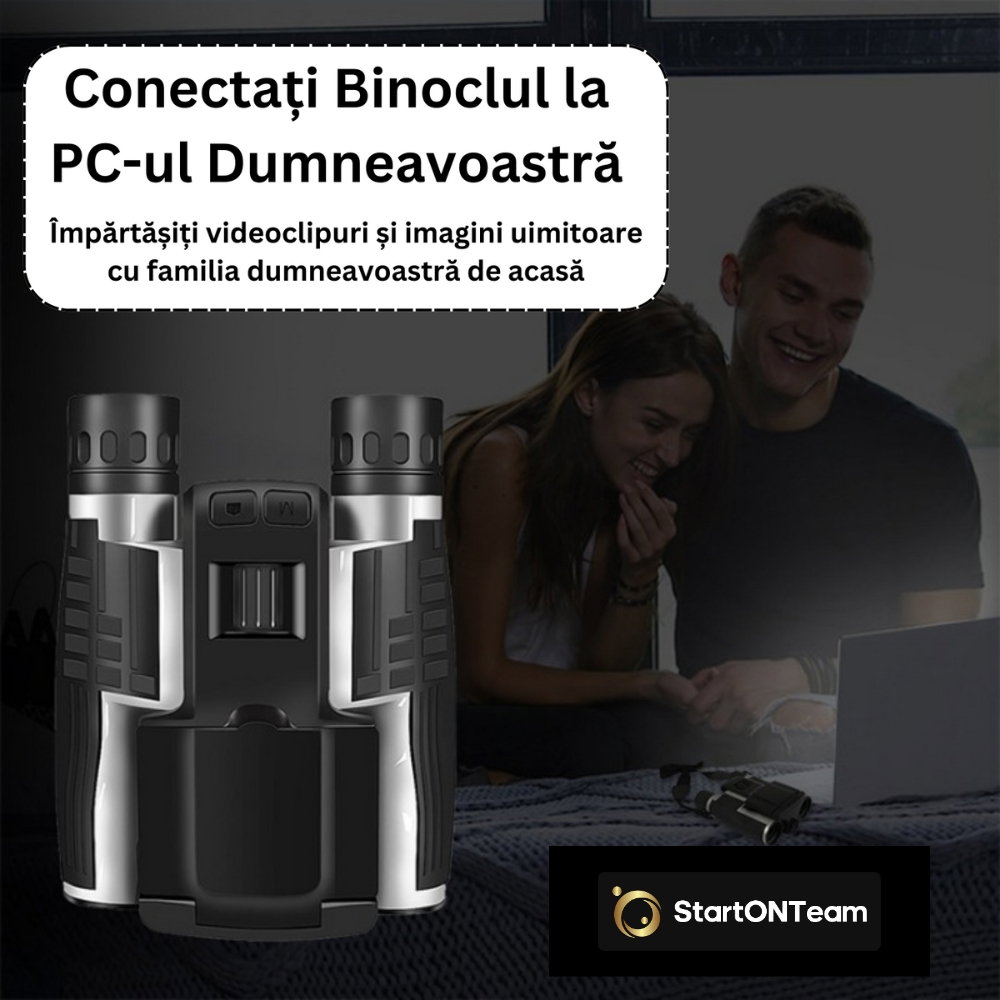 Binoclu Profesional Digital de Vânătoare, Zoom 12X, Ecran LCD 2.4” pentru Observații Clare [21]