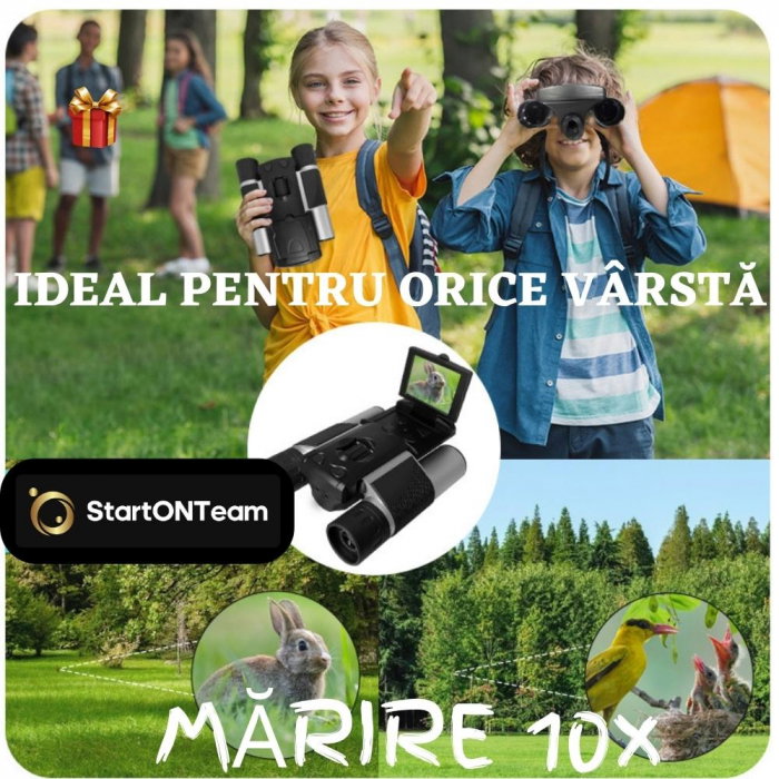 Binoclu Profesional de Vânătoare Zoom Digital 10X cu Ecran LCD 2" [2]
